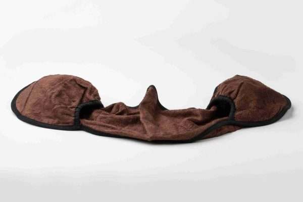 Collared Creatures Bamboo Dog Drying Mitts brown