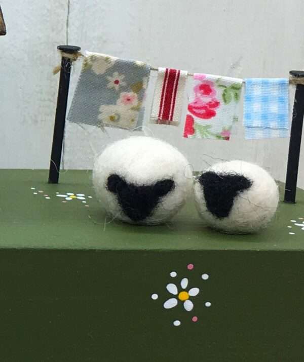 IMG 5925 crpd Handmade miniature farm with flock of felted sheep.  Includes free postage and packing.