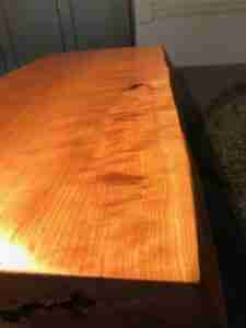 IMG 2724 Hardwood chopping board approx 70-85cm x 40-50cm x 8-10cm . Natural waney edge. Oak/elm/ash/beech/cherry