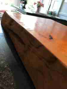 IMG 2727 Hardwood chopping board approx 70-85cm x 40-50cm x 8-10cm . Natural waney edge. Oak/elm/ash/beech/cherry