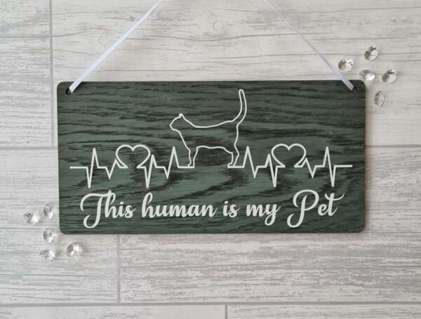 20210121 214516 Looking for a gift for a cat lover? A fun sign for the home. UK postage included - will be dispatched within a week of ordering.