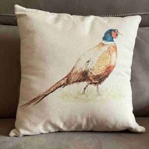 Handmade Cushion Cover - Pheasant Coloured