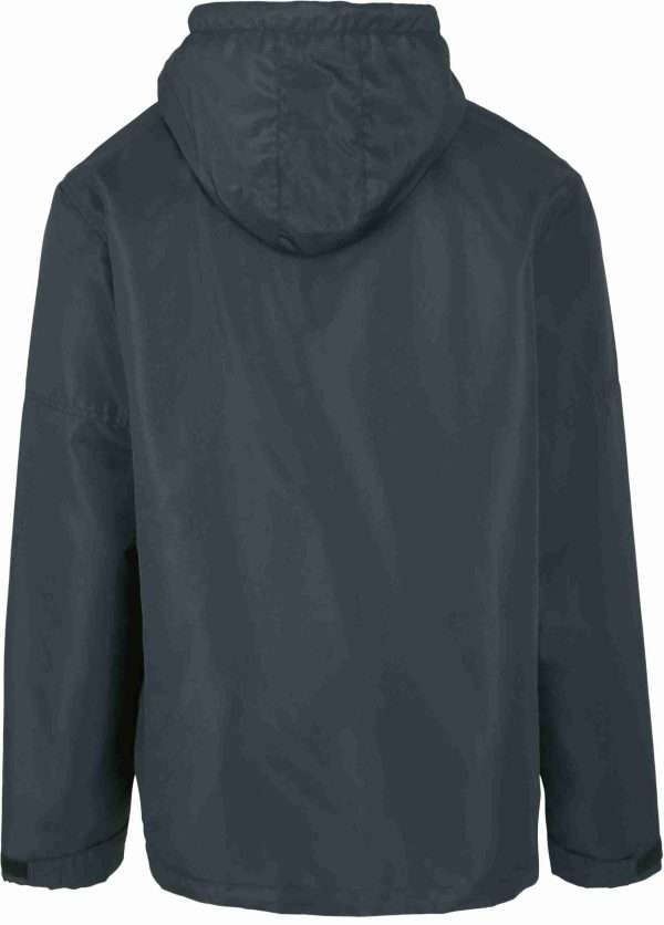 BD362 Black BACK scaled <h5>Men's wind and water repellent windbreaker suitable for work and leisure.</h5> <ul> <li>Embroidered pheasant logo to left chest.</li> <li>The outer material is durable as well as wind and water-repellent.</li> <li>Inside a mesh lining provides additional comfort.</li> <li>Further practical details include; hood with drawstring,</li> <li>lateral ventilation hole and cuffs.</li> <li>Sufficient space for your belongings provided by a large chest pocket with zipper.</li> <li>2 lateral pockets with zippers.</li> </ul> Available in<strong> Olive Green & Black </strong>
