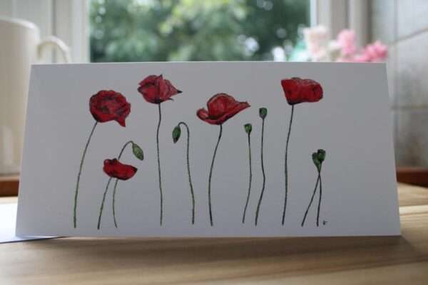 Poppies Card - Front