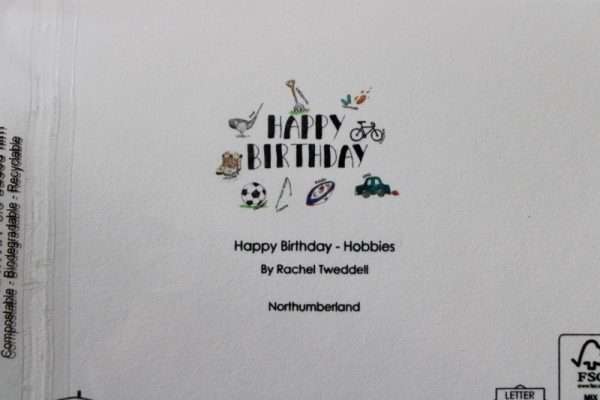 Happy Birthday - Hobbies - Greeting Card - Back