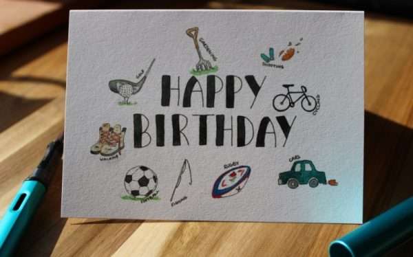 Happy Birthday - Hobbies - Greeting Card - Front