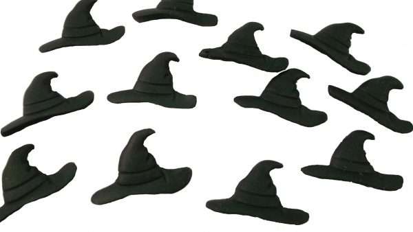 Inked1220HHTSJpeg LI Witches hats for cupcakes are a popular choice for Harry Potter cupcake toppers and also for Halloween parties. Why not match up with some of our other Halloween listings. Pack 16 <strong>Approx Size</strong> 2.2 cm by 3 cm