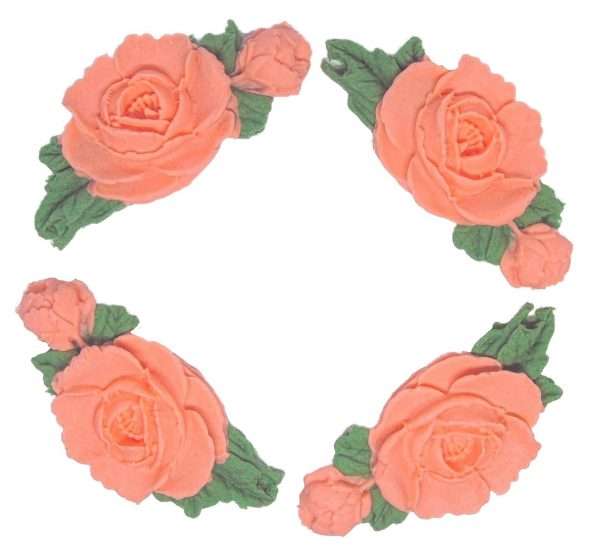 Inked4 Peach These lovely rose garlands can make your cake extra special. Used by bakers for a variety of celebration cake including Wedding cakes. We have five colours to choose from and are happy to take orders for another colour choice you may have. Simply add a note at checkout with your request. Approx Size each Rose :7 cm - 3cm