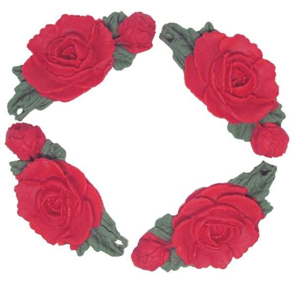 Inked4 Red Rose These lovely rose garlands can make your cake extra special. Used by bakers for a variety of celebration cake including Wedding cakes. We have five colours to choose from and are happy to take orders for another colour choice you may have. Simply add a note at checkout with your request. Approx Size each Rose :7 cm - 3cm