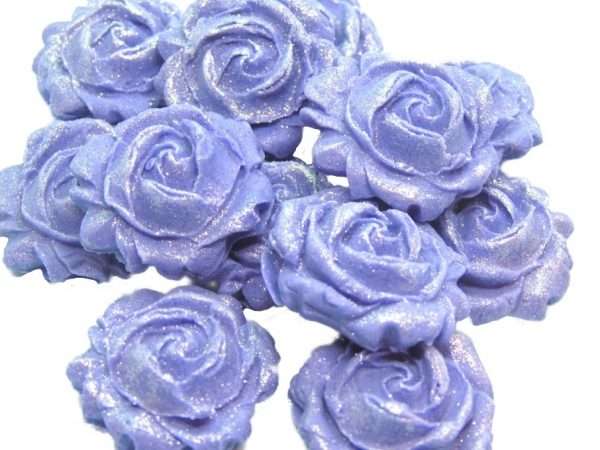 Inkednew small roses purplejpeg LI Do you require cupcake toppers for your celebration bakes? Then choose from our wide selection of coloured, glittered and totally edible roses. They always go down well at parties. 12 Glittered Coloured Roses are also great cake fillers. Large selection of colours to choose from Approx Size 2.5 cm