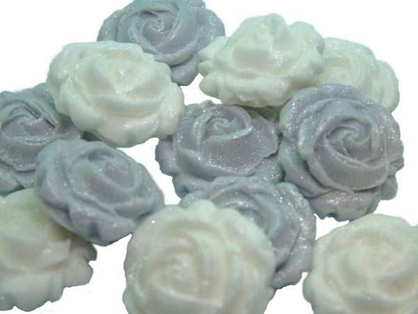Inkednew small roses silver whiteJpeg LI Do you require cupcake toppers for your celebration bakes? Then choose from our wide selection of coloured, glittered and totally edible roses. They always go down well at parties. 12 Glittered Coloured Roses available in mixed colours We also have listing for single colours if required. These roses are also great cake fillers. Large selection of colours to choose from Approx Size 2.5 cm