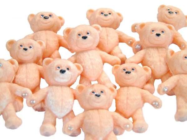 Inkedteddys peach LI Looking for something to decorate your cupcakes or cakes with for a baby shower or birthday? Here we have a large selection of coloured teddies to choose from that are easy to apply and will go down a treat with everyone. 12 Lovely teddies to brighten your bakes. A selection of these teddies is available in our separate listing with baby blocks Approx Size: 4 cm - 3.5 cm