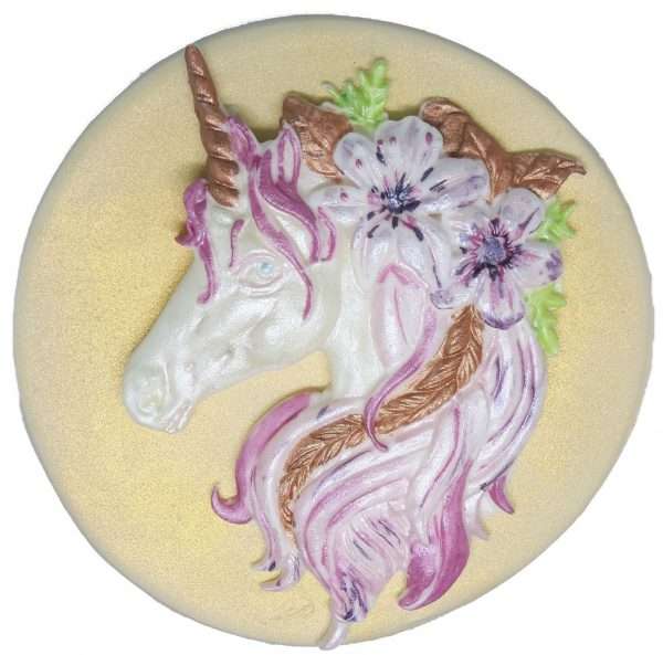 Large20Unicornjpeg Are you looking for a cake decoration that will impress? Then for the unicorn lover this decoration is sure to be a big hit. A 2 Piece hand-painted Large unicorn cake topper decoration When you have decided on your layout, simply mix some icing sugar with a drop or two of water and use that as the glue to stick them together. Background Approx Size: 12.5cm Unicorn Approx Size: 12cm - 11.5cm Separately packed to arrive safely.