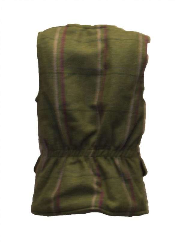 11666523 5d4c 4955 a6f1 db3f7b66fa36 New Baby Kids Tweed Bodywarmer Fitted Gilet - Light Sage, Dark Sage, Sage with Pink Stripes and Sage with Purple Stripes Sizes available from 14 to 22. (6 months to 4 Years) Classic Design for Boys and Girls. Internal padded Lining is 100% Polyester, to ensure resistance against harsh weather condition. Internal lining has a diamond quilted pattern. Outer jacket is made from 60% Wool, 25% Polyester 11% Acrylic and 4% composed of other fibres, making this jacket top quality fabric. Other features include 2 hand warmer pockets, two bellow front pockets, heavy duty zip, Moleskin Tweed Trim to the Collar, Shoulder patches and pipping details, Press Stud Fastening and partial elasticated back to keep gilet fitted.