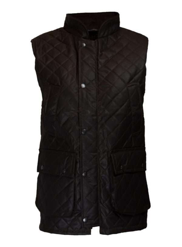 brown quilted wax front Our Wax Diamond Quilted Bodywamer has Internal Lining 100% Cotton checked. Outer jacket (shell) is made from heavy-weight 100% waxed cotton making this waistcoat waterproof and windproof. Wax Fabric exterior has 1.5' box quilted pattern Other features include 2 hand warmer pockets, 2 front bellow pockets, 2-way heavy duty zip with studded flap enclosure, corduroy collar, 1 inside pocket, and 100% nylon lining trim, offering great mobility as well as warmth and comfort. Produced to the highest standards by a manufacturer of top quality countrywear and derby clothing. Please check our size guide against your waistcoat you would like to purchase.