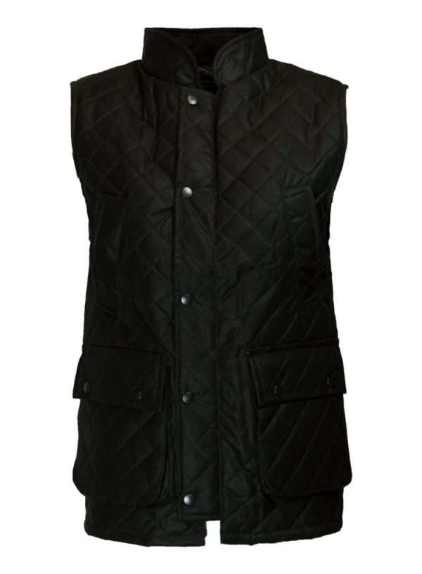 olive quilted wax front 1 Our Wax Diamond Quilted Bodywamer has Internal Lining 100% Cotton checked. Outer jacket (shell) is made from heavy-weight 100% waxed cotton making this waistcoat waterproof and windproof. Wax Fabric exterior has 1.5' box quilted pattern Other features include 2 hand warmer pockets, 2 front bellow pockets, 2-way heavy duty zip with studded flap enclosure, corduroy collar, 1 inside pocket, and 100% nylon lining trim, offering great mobility as well as warmth and comfort. Produced to the highest standards by a manufacturer of top quality countrywear and derby clothing. Please check our size guide against your waistcoat you would like to purchase.