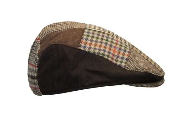 patch flat cap brown 1 Inner Linning is 100% quilted polyester padded lining, with an inner trim band for extra comfort. Outer jacket (shell) is made from 20% wool, 80% polyester. All Patchwork is styled with tartan and dogtooth patterns. Produced to the highest standards by a manufacturer of top quality countrywear and derby clothing. Please check our size guide against your cap you wish to purchase.