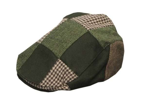 patch flat cap green up 1 Inner Linning is 100% quilted polyester padded lining, with an inner trim band for extra comfort. Outer jacket (shell) is made from 20% wool, 80% polyester. All Patchwork is styled with tartan and dogtooth patterns. Produced to the highest standards by a manufacturer of top quality countrywear and derby clothing. Please check our size guide against your cap you wish to purchase.