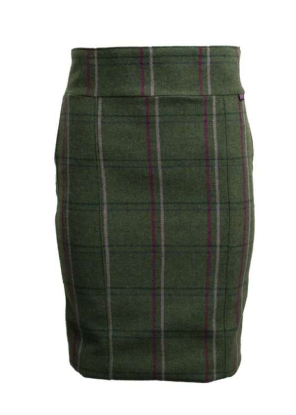 pink stripe skirt front scaled 1 Our simple but stylish Tweed Winslow Skirt is great for any purpose. Smart knee length skirt can be used for everyday wear around the town or heading out to any event Our Winslow skirt is made from the 60% Wool, 25% Polyester 11% Acrylic and 4% composed of other fibres, the tweed has been treated with Teflon which acts as a fabric protector, making this product long-lasting protection against oil- and water-based stains, dust and dry soil. Other features include 8 inch heavy duty concealed zip, fully lined, 5inch back vent opening and moleskin waistband Length of skirt measures below Size 8/10; 59cm Sizes 12/14; 60cm Sizes 16/18; 61cm Produced to the highest standards by a manufacturer of top-quality English country wear and derby clothing. Please check our size guide against your hat you would like to purchase.
