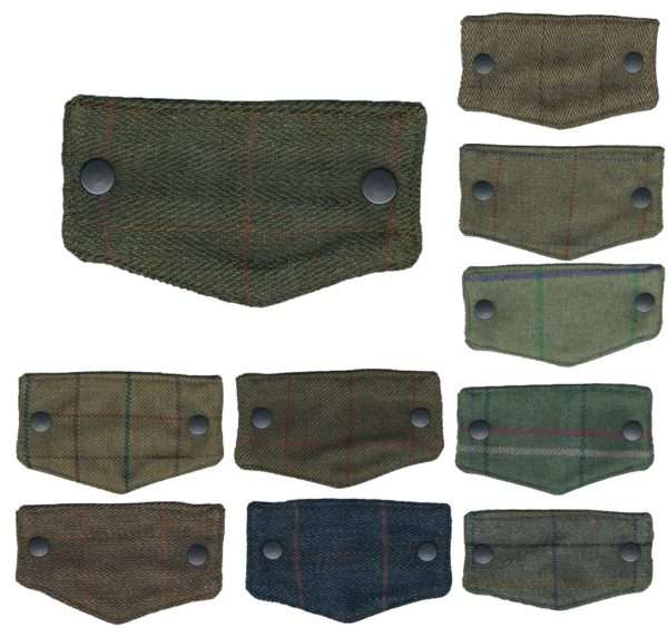 thoat flaps all Spare Wind Throat Flap used for our mens tweed shooting jacket. Produced to the highest standards by a manufacturer of top quality countrywear and derby clothing. The tweed has been treated with Teflon which acts as a fabric protector, making this product long-lasting protection against oil- and water-based stains, dust and dry soil. A breatheable membrane is added between the fabric and linning, which makes this garment waterproof.