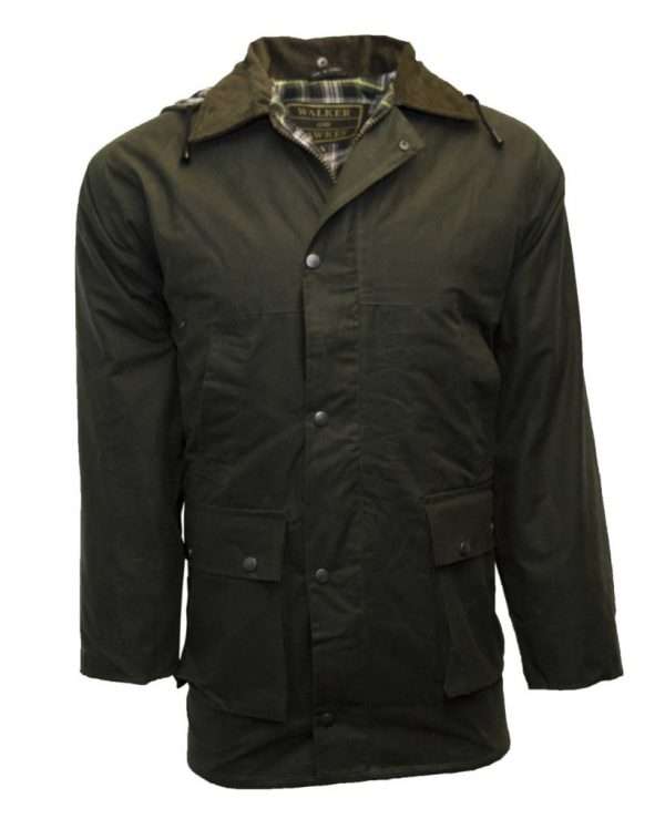 wax jacket olive 1 zps8s5rwvyd Internal Lining is 100% Cotton checked, with knitted inner storm cuffs for extra warmth and protection. Padded filling is 100% Polyester. Outer jacket (shell) is made from heavy-weight 100% waxed cotton, making this jacket waterproof and windproof. Other features include 2 hand warmer pockets, 2 front bellow pockets, 2-way heavy duty zip with studded flap enclosure, colour corduroy collar which is studded for optional hood (included), 1 large inside pocket, and 100% nylon lining trim. Produced to the highest standards by a manufacturer of top quality countrywear and derby clothing. Please check our size guide against your jacket you would like to purchase.