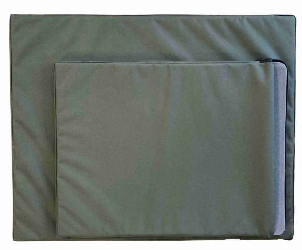 Dog Bed two scaled <strong>NEW!</strong> Introducing<strong> The Meadow Dog Bed </strong>by Sporting Saint <ul> <li>Available in two sizes 60x80cm - small or 80x100cm - large - this fits in the boot of a discovery</li> <li>30mm in depth so thin and easy to place where ever needed. Room saver and easy storage!</li> <li>Durable, Rip-Proof Material and Water Resistant. But not chew proof!</li> <li>Mud and Hair on the bed will fall off or can be brushed off when dry</li> <li>Zip on top, making it easy to remove the foam to wash the cover</li> <li>Perfect for in the back of your car or Dog Box after a long day in the shooting field or after a wet, muddy walk</li> <li>Easy to clean with a machine washable cover</li> <li>Memory Foam Base</li> <li>Side Zip Cover to prevent dogs from being able to un-zip the cover</li> <li>Comfortable and practical for your beloved pets</li> <li>Made in the UK by Sporting Saint.</li> </ul>