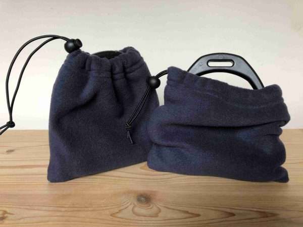 IMG 2149 scaled Fleece Stirrup Covers, Stirrup Bags Help protect your saddle from dirt and scratches from the stirrups. Colour - Navy Items posted within 1-3 working days. Shipped using Royal Mail 2nd Class. Back orders allow an extra 7 - 8 working days.  