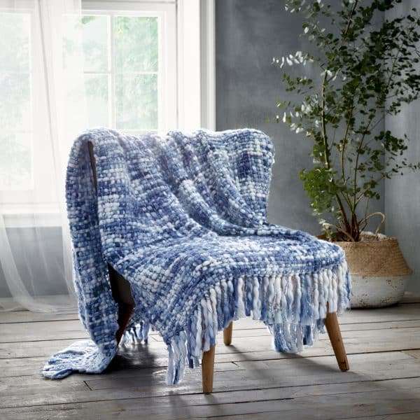 MARLEY BLUE THROW REVISED