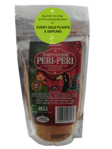 Portuguese Peri Peri 200g <b><u>Description: </u></b> •Simply sprinkle over pieces of meat and let it marinade in the fridge for a couple of hours to let the flavours develop.  Ready to cook some scrumptious chicken. •This delicious seasoning is a bit spicy and is great for cooking the meat in the oven, or over charcoal.    