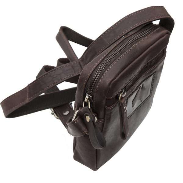 9010w w3 Coming in gorgeous dark brown and made from the highest quality oiled leather, this small bag is the perfect mix of rustic style and functionality