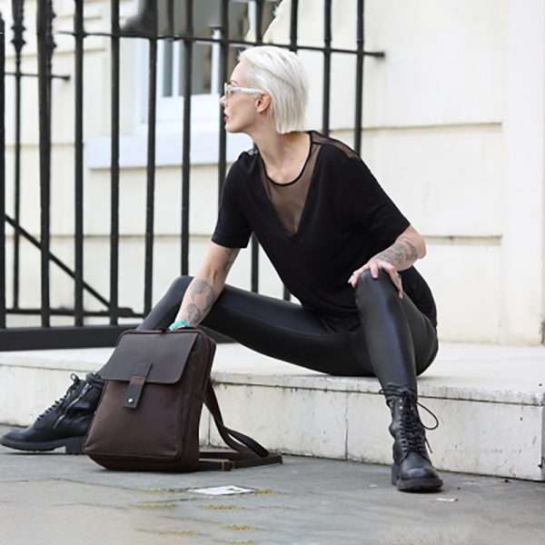 rucksack 2 Goodbye cumbersome backpack and hello chic and stylish. The gently rounded corners and combination of waxed canvas and leather elevate this from an ordinary backpack to an elegant bag you happen to wear on your back!