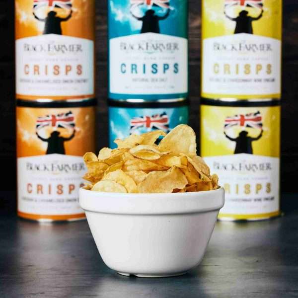 Crisp Selection Box 0244 scaled Enjoy three flavours of our delicious crisps. Perfect for sharing in our beautifully branded re-sealable tubs. A perfect gift for your foodie friend for a birthday or celebration.