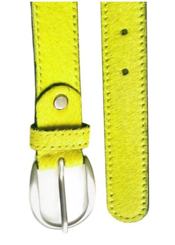 lime yellow belt new Handcrafted genuine leather belts