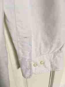 IMG 5055 Lovely crisp clean white big shirt laid flat 26 inches pit to pit and 33 inches length from the collar hardly worn