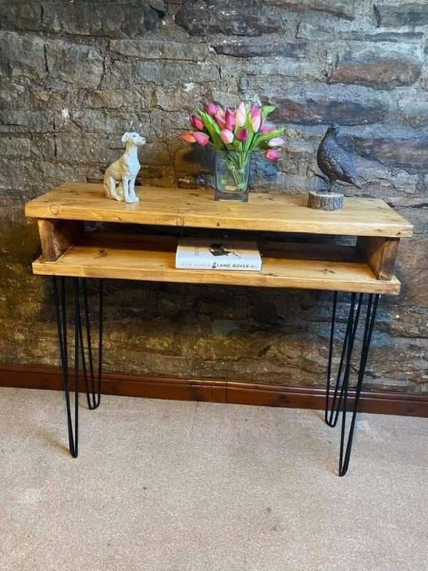 FB IMG 1645296982495 Handmade rustic coffee table / Reclaimed coffee table / Hairpin legs