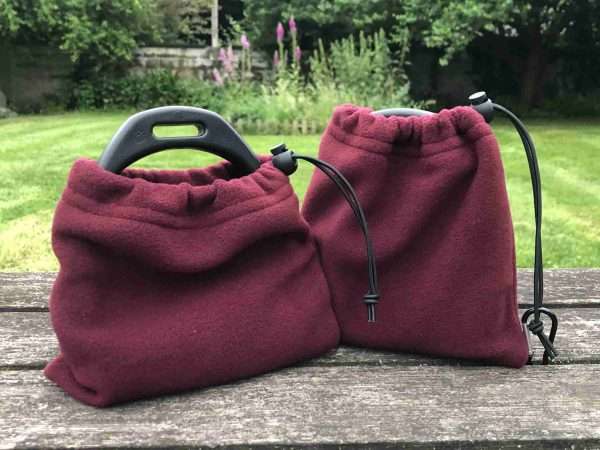 IMG 2704 scaled Fleece Stirrup Covers, Stirrup Bags Help protect your saddle from dirt and scratches from the stirrups. Colour - Burgundy Items posted within 1-3 working days. Shipped using Royal Mail 2nd Class. Back orders allow an extra 7 - 8 working days.