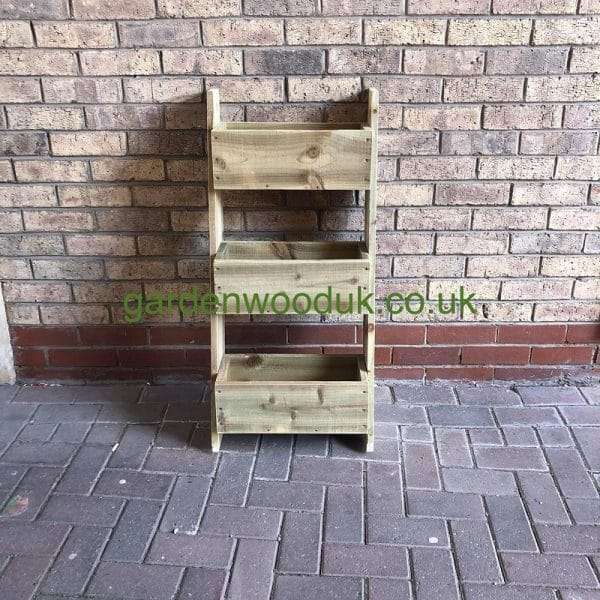 Rustic 2 Tier Leaning 450mm 2 Handmade 3 Tier Planter Perfect for growing your own Herbs, Strawberries etc. Price includes UK Mainland Delivery. Surcharges may apply to remote areas.