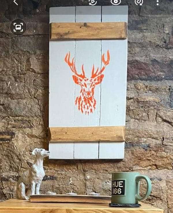 Screenshot 20220220 200039 Gallery3523 Handmade Stag wooden wall plaque / wooden wall art / Stag wall hanging