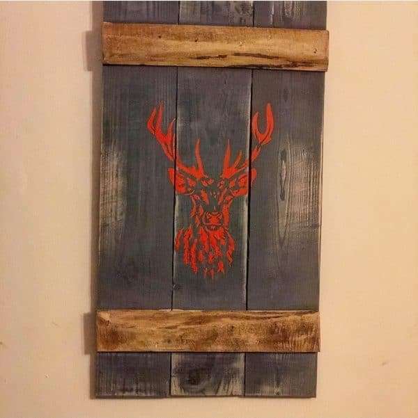 Screenshot 20220220 200248 Instagram3526 Handmade Stag wooden wall plaque / wooden wall art / Stag wall hanging