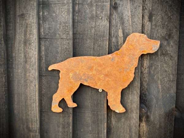 WELCOME TO THE RUSTIC GARDEN ART SHOP Here we have one of our. Small Exterior Spaniel Cocker Springer Dog Garden Wall House Gate Sign Hanging Metal Art Sizes & Measurements: 25cm x 19cm Made From 2mm Mild Steel
