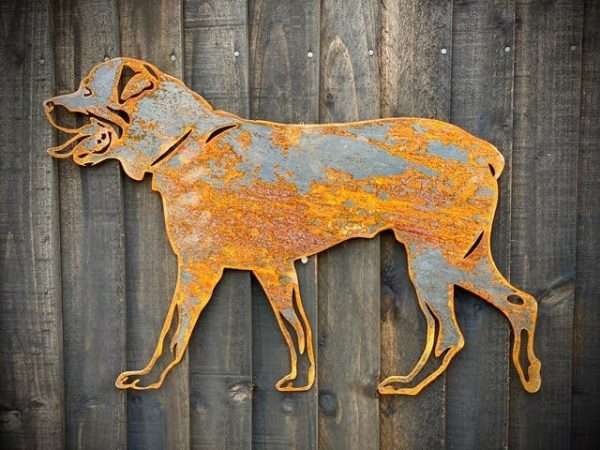 WELCOME TO THE RUSTIC GARDEN ART SHOP Here we have one of our. Exterior Rottweiller Dog Garden Wall House Gate Sign Hanging Metal Art Sizes & Measurements: 60cm x 40cm Made From 2mm Mild Steel.