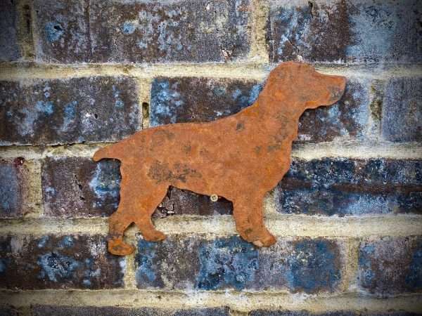 WELCOME TO THE RUSTIC GARDEN ART SHOP Here we have one of our. Small Exterior Spaniel Cocker Springer Dog Garden Wall House Gate Sign Hanging Metal Art Sizes & Measurements: 25cm x 19cm Made From 2mm Mild Steel