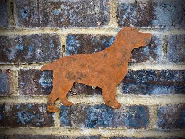 WELCOME TO THE RUSTIC GARDEN ART SHOP Here we have one of our. Medium Exterior Spaniel Cocker Springer Dog Garden Wall House Gate Sign Hanging Metal Art Sizes & Measurements: 50cm x 38cm Made From 2mm Mild Steel.