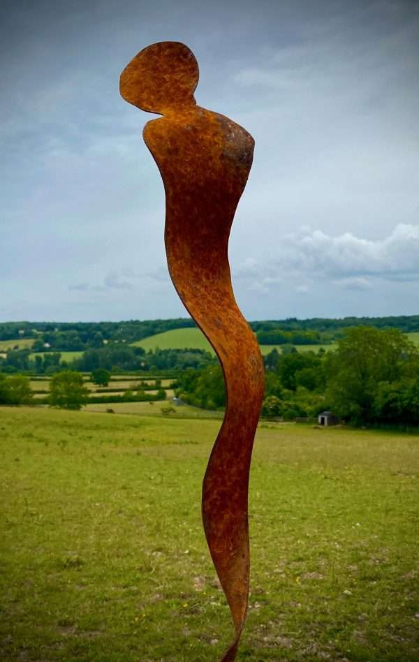 WELCOME TO THE RUSTIC GARDEN ART SHOP Here we have one of our. Rustic Metal Garden Figure Female Abstract Silhouette Sculpture -
Contemporary Art - Yard Art / Lawn Art / Garden Stake These rustic garden stake makes a unique, versatile garden sculpture. Perfect in any flower bed lawn, planting area or garden to have your very own unique piece of affordable garden decor. Our Rustic/Rusty patina gives a natural and unique finish, which will continue to better with age. Our rustic garden art products require absolutely no maintenance! Sizes & Measurements:
XL- 200cm x 40cm x 24cm *PLEASE NOTE LARGE & XL CURRENTLY ONLY AVAILABLE TO BE SHIPPED TO THE UK*