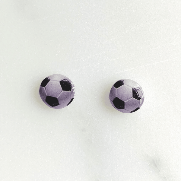 front of football earrings