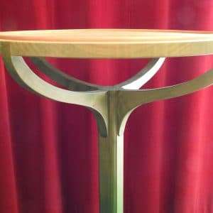 Cafe table, suspended top