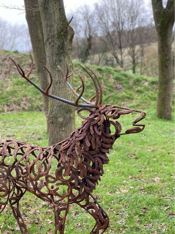 3.4 SIZE STAG DOE SCULPTURE Gallery 4 Elliott of London 3/4 Size Stag and Doe Sculpture Handcrafted In Hertfordshire - Made From Upcycled Horseshoes To Create An Organic Rustic Colour & Texture Available As A Pair Or Individually 3/4 Size Stag £2800 3/4 Size Doe £2200 Pair £4,250.00 Approx Dimensions TBC All Enquires Welcome Worldwide Shipping Available! All Commissions Welcome www.elliottoflondon.co.uk info@elliottoflondon.co.uk     #stag #doe #redstag #sculpture #sculptors #elliottoflondon #horseshoes #horseshoe #horseshoeart #artist #british #handcrafted #handmade #rustic #gardendesign #rural #gardenart #garden #countryliving #thefield #bespoke