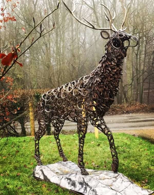 Prancing Stag Sculpture Gallery 1 Limited Edition 1 of 1 One-Off Sculpture Prancing Stag Sculpture Dimensions Can Be Seen At Asheridge Farm, Hertfordshire.   Lead Base Is Included   Delivery & Installation Services available Worldwide Shipping Available! All Commissions Welcome www.elliottoflondon.co.uk info@elliottoflondon.co.uk