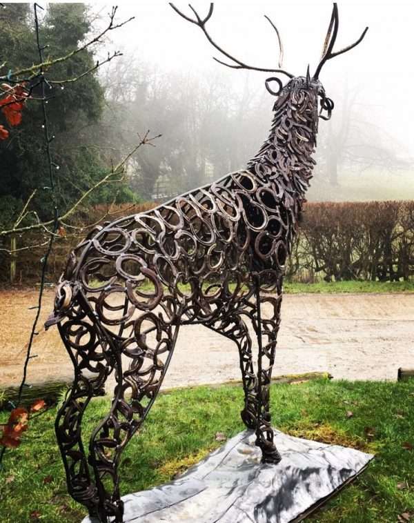 Prancing Stag Sculpture Gallery 4 Limited Edition 1 of 1 One-Off Sculpture Prancing Stag Sculpture Dimensions Can Be Seen At Asheridge Farm, Hertfordshire.   Lead Base Is Included   Delivery & Installation Services available Worldwide Shipping Available! All Commissions Welcome www.elliottoflondon.co.uk info@elliottoflondon.co.uk