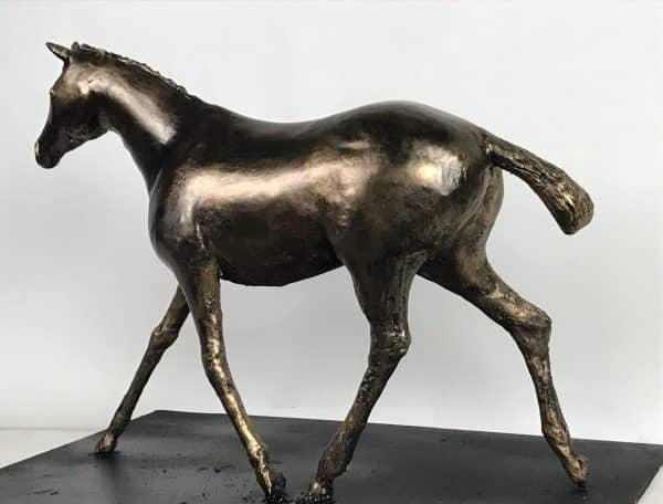 download 2021 07 06T095313.074 Foal Miniature Bronze Sculpture by Charles Elliott   Dimensions 40cm x 28cm x 15cm   Limited Edition - 9 Editions   Worldwide Shipping Available! All Commissions Welcome www.elliottoflondon.co.uk info@elliottoflondon.co.uk